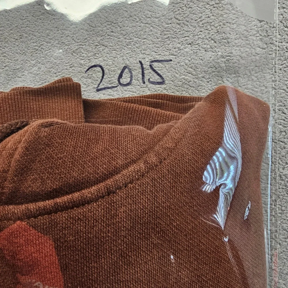 The North Face Never Stop Exploring Hoodie Mens M Brown Fleece Lined Pullover